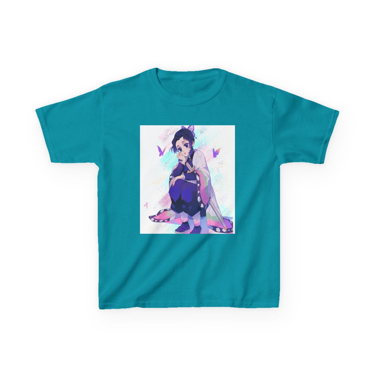 Kids Anime Graphic Tee with Butterfly Design