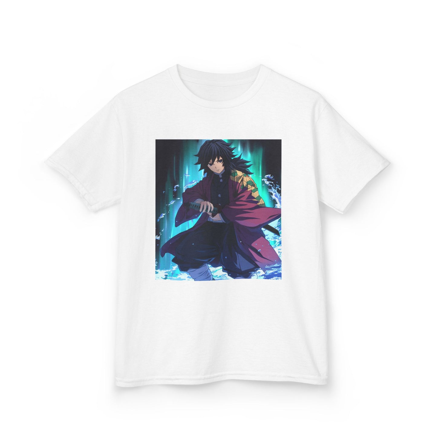 Anime Inspired Kids Tee - Front Graphic & Back Kanji Design