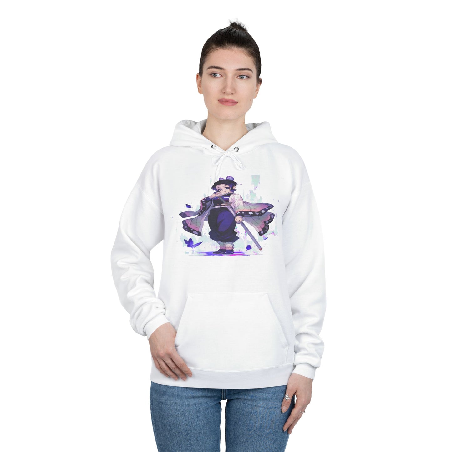 Demon slayer shinobu Unisex EcoSmart® Pullover Hoodie Sweatshirt