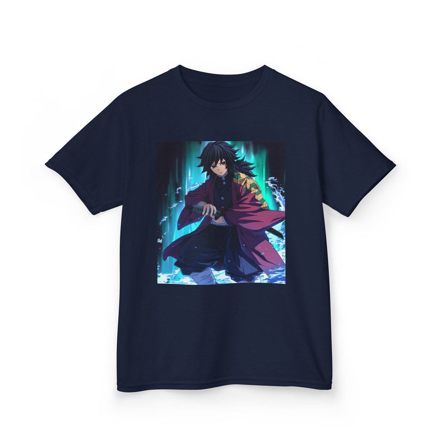 Anime Inspired Kids Tee - Front Graphic & Back Kanji Design