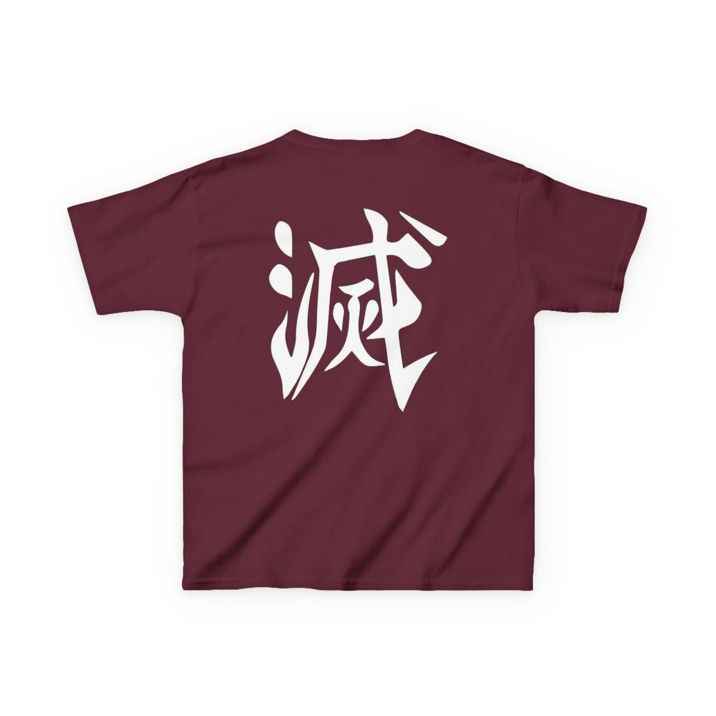 Anime Inspired Kids Tee - Front Graphic & Back Kanji Design