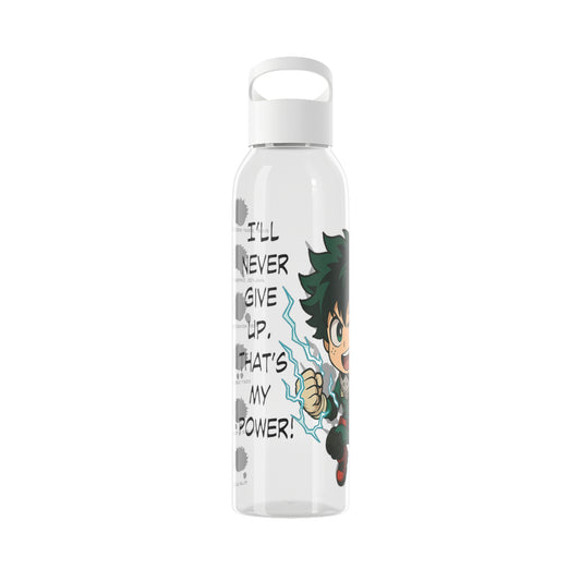 Inspirational Water Bottle, Motivational Sports Bottle, Fitness Gift, Anime Inspired Drinkware, Character Water Bottle, Gym Hydration