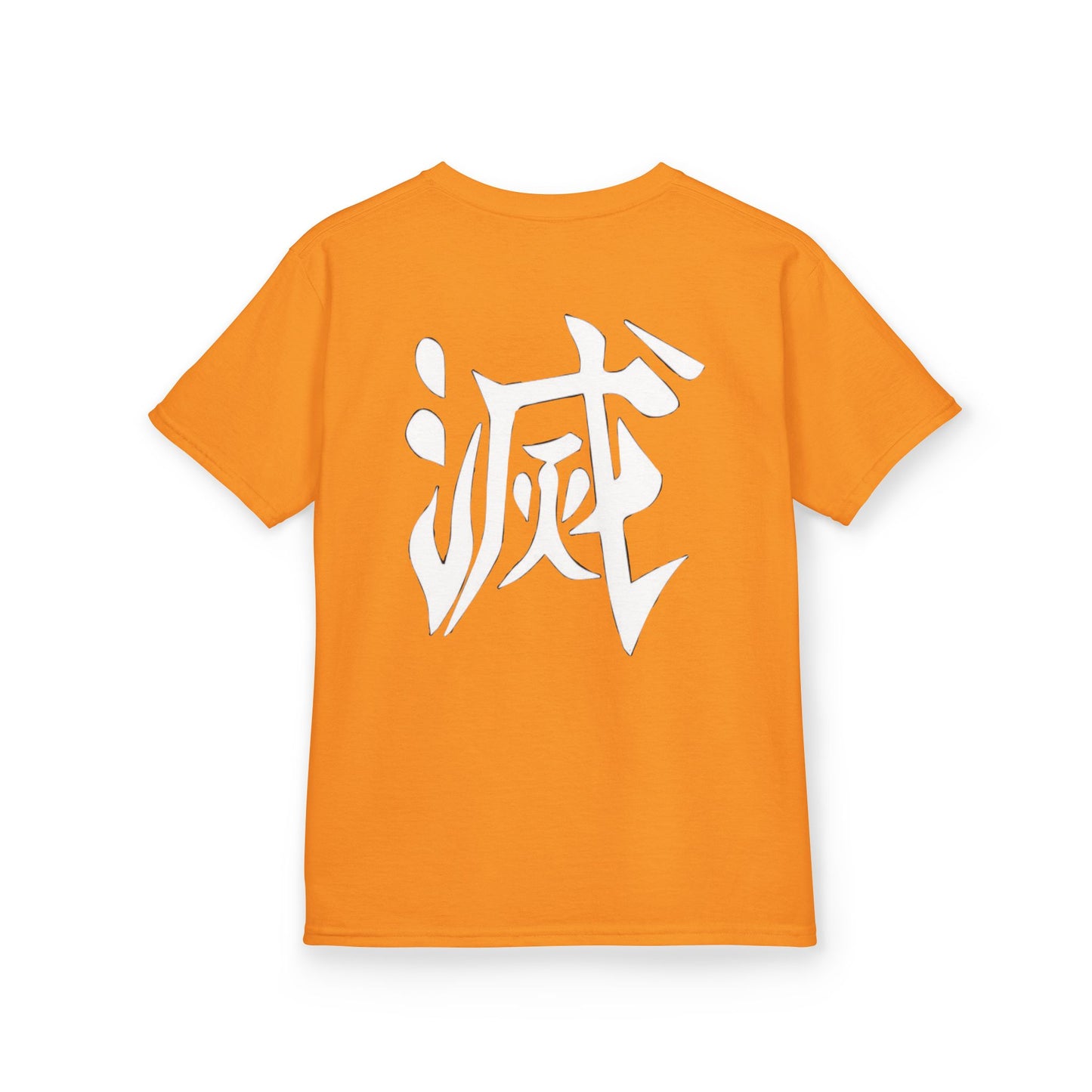 Kids Heavy Cotton™ Tee - Fiery Hero Design with Japanese Kanji
