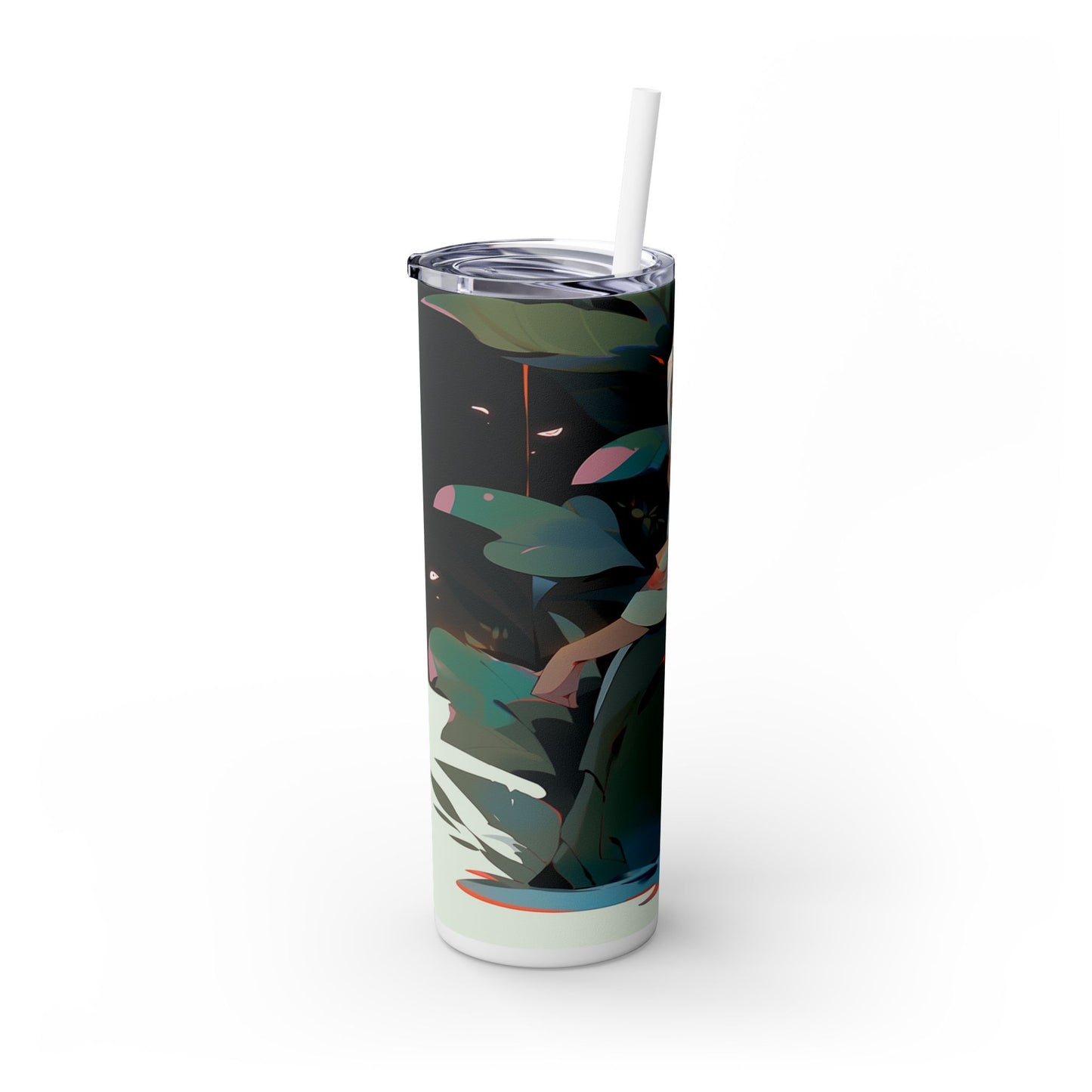 Abnoba spirit of the forest Skinny Tumbler with Straw, 20oz