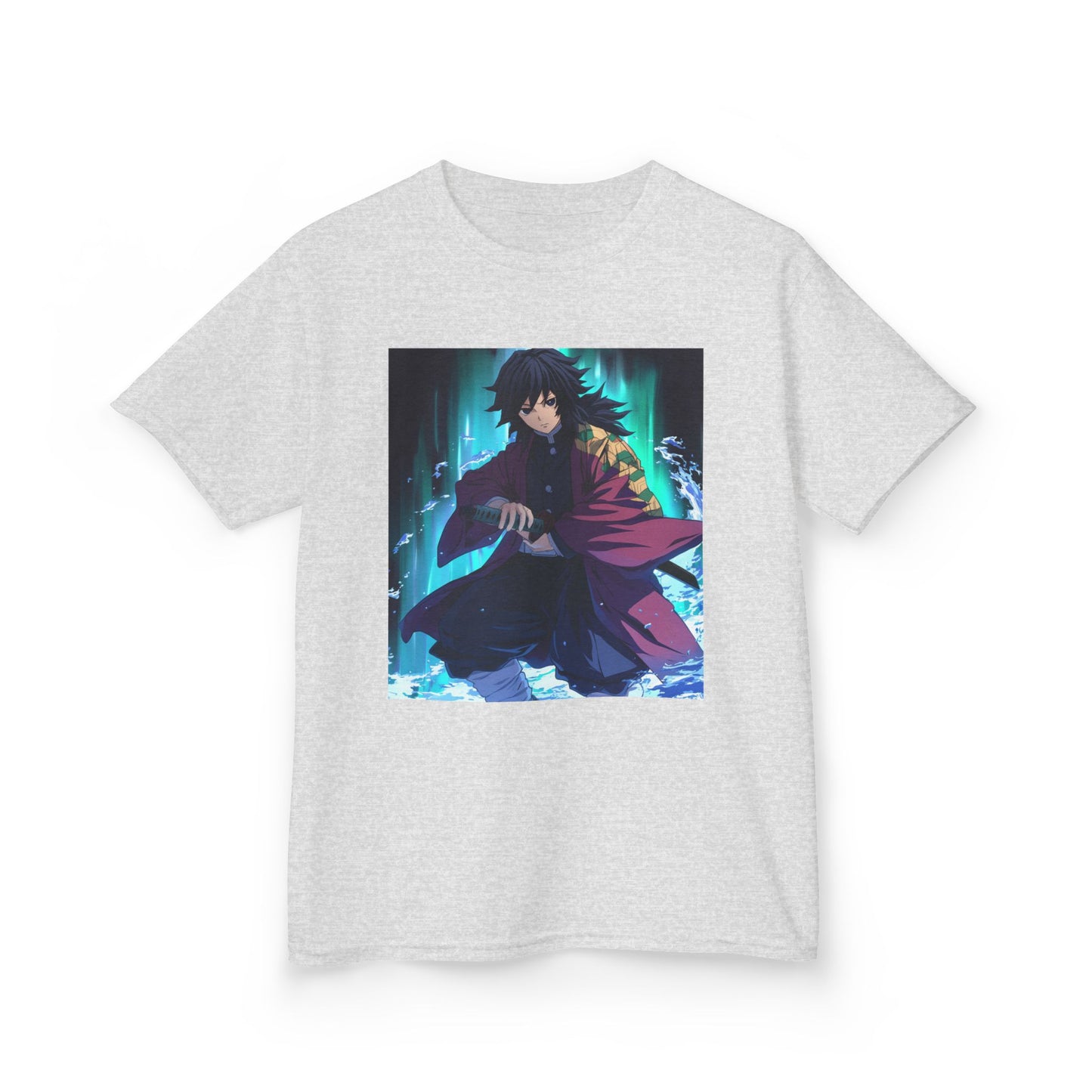 Anime Inspired Kids Tee - Front Graphic & Back Kanji Design