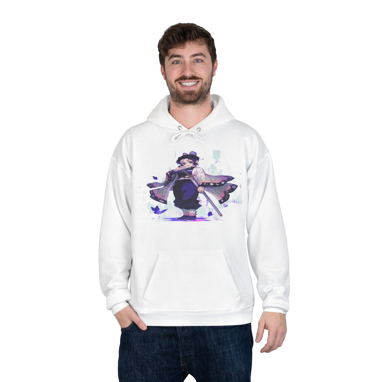 Demon slayer shinobu Unisex EcoSmart® Pullover Hoodie Sweatshirt