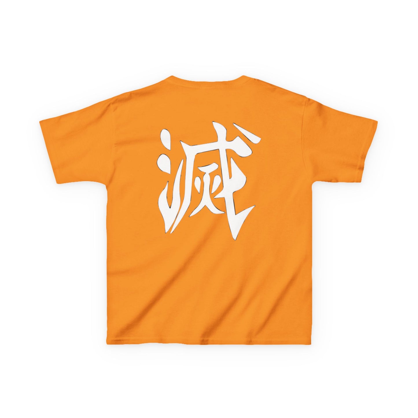 Kids Heavy Cotton™ Tee - Fiery Hero Design with Japanese Kanji