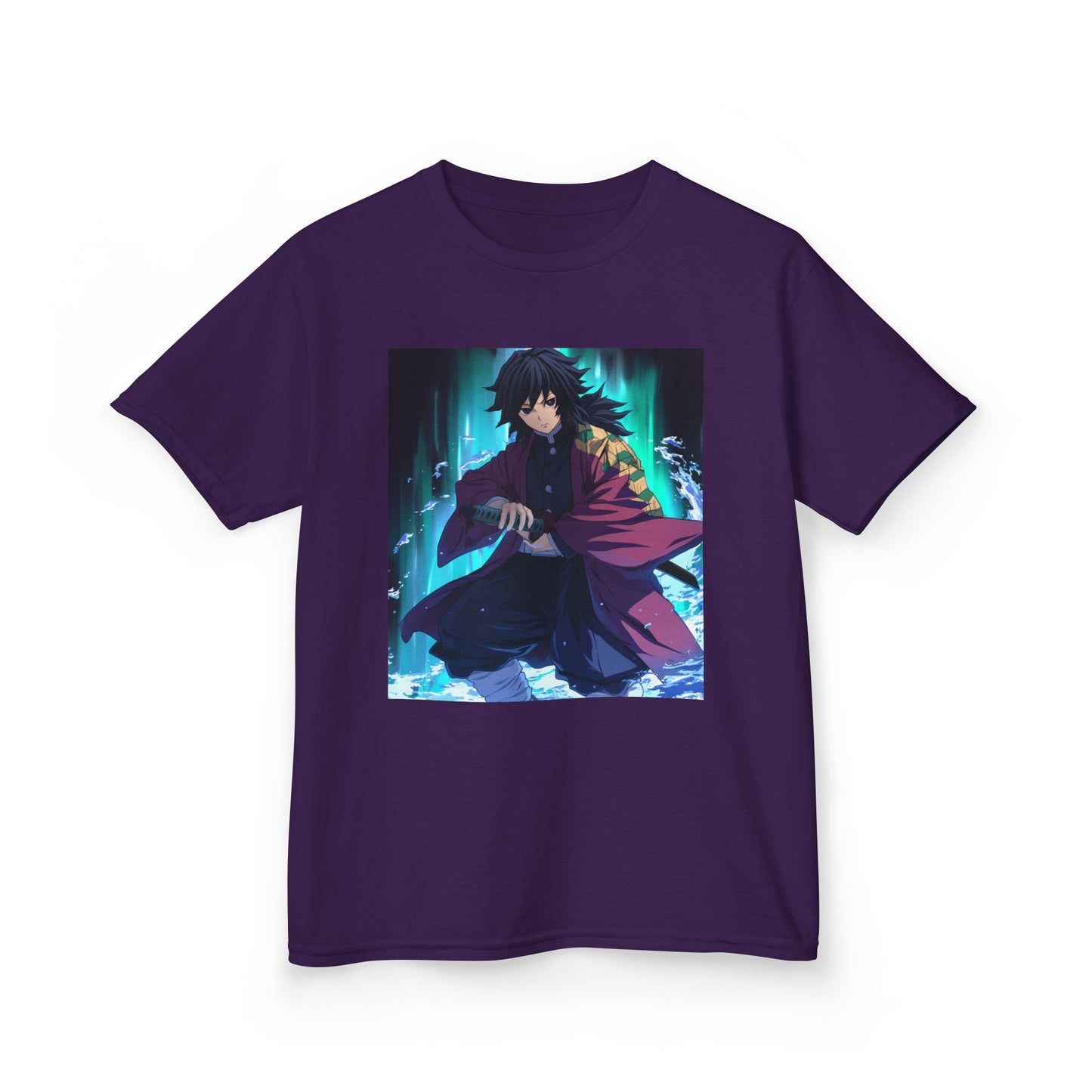 Anime Inspired Kids Tee - Front Graphic & Back Kanji Design