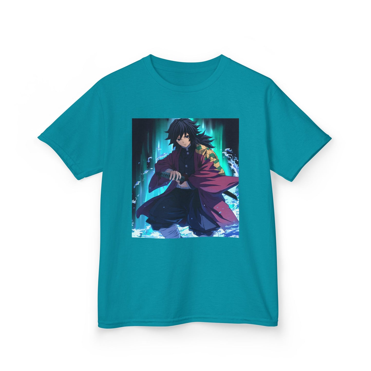 Anime Inspired Kids Tee - Front Graphic & Back Kanji Design