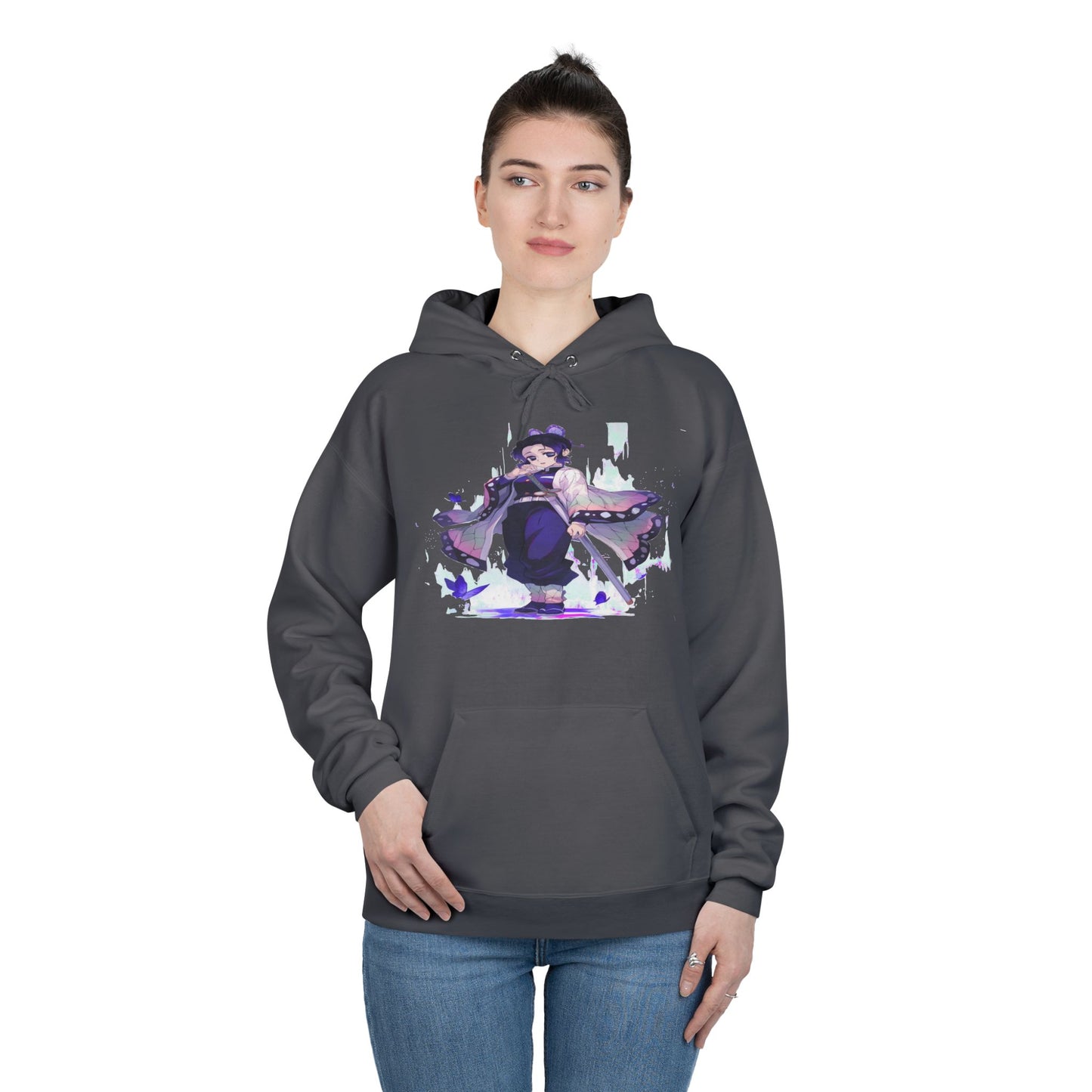 Demon slayer shinobu Unisex EcoSmart® Pullover Hoodie Sweatshirt