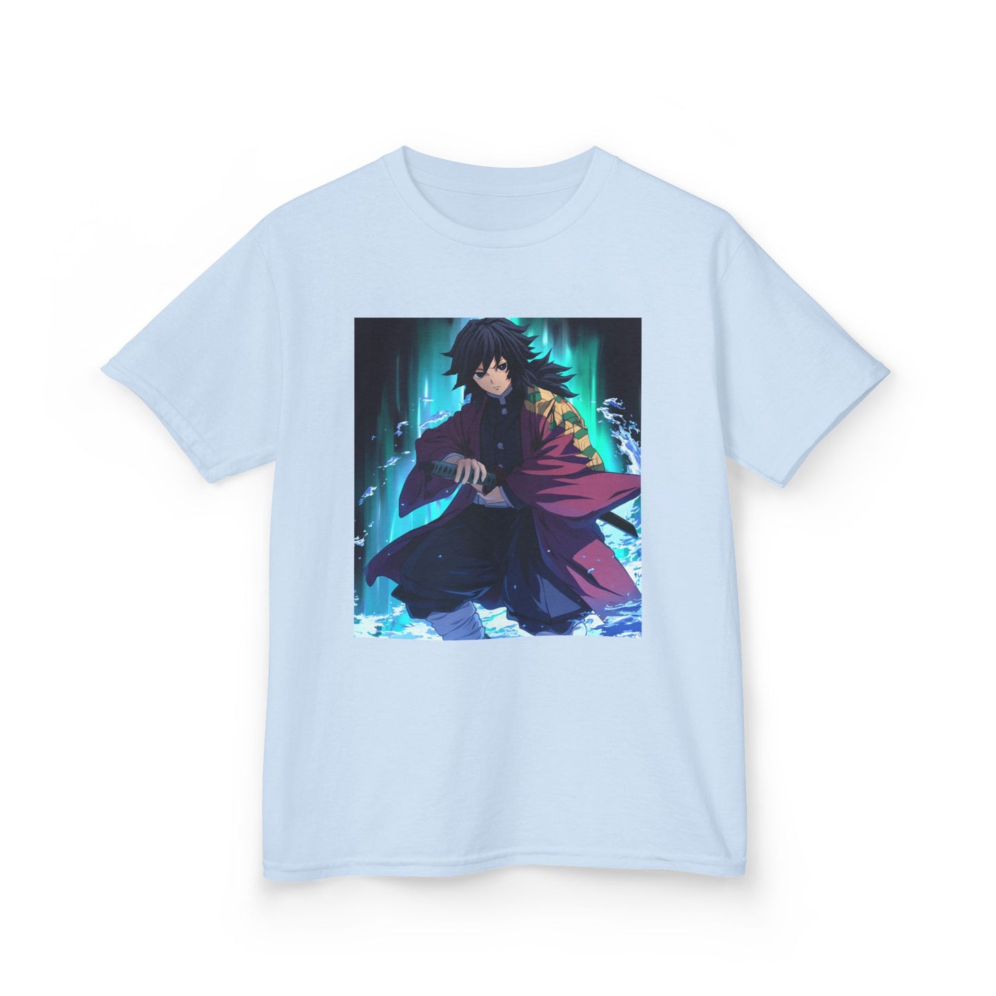Anime Inspired Kids Tee - Front Graphic & Back Kanji Design