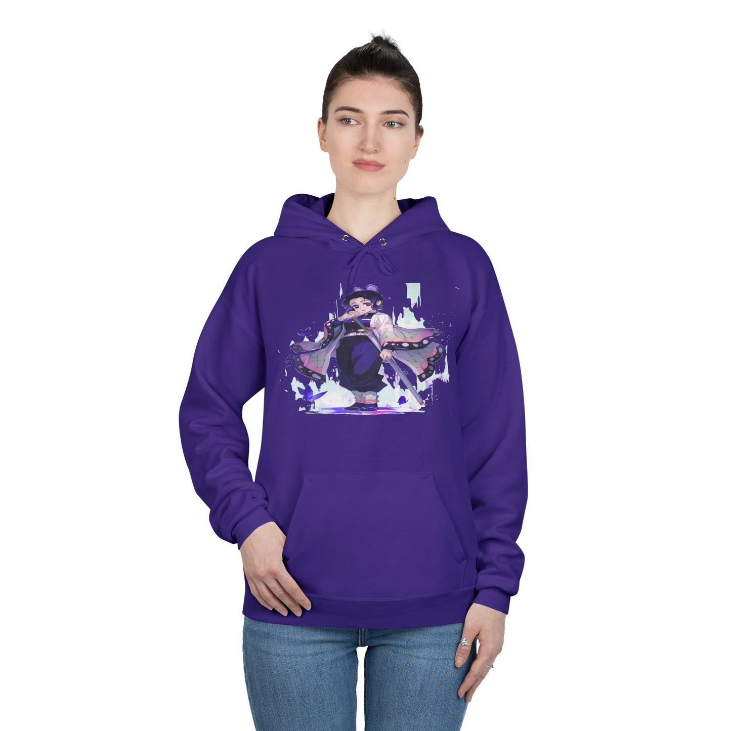 Demon slayer shinobu Unisex EcoSmart® Pullover Hoodie Sweatshirt